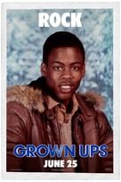 an image of a man in a brown jacket with the words grown ups on it