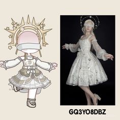 Gacha White Outfits, Gacha Goddess Outfits, Kotlc Costumes, Gacha Fantasy Outfits, Gotcha Outfits, Lumine Gacha, White Club Dress, Gacha Codes, God Clothes