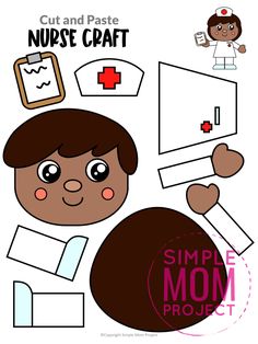 a child's craft project with nurse stuff on it and the words, simple mom project