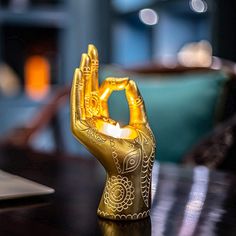 "Buddha Hand Candle Holder Resin Mudra Candle Holder Decor Statues Home Office" Buddhas Hand, Living Room Yoga, Zen Candles, Yoga Candles, Hand Mudras, Buddha Candle, Buddha's Hand, Meditation Decor, Meditation Candles