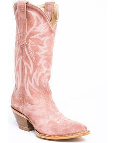 Idyllwind Womens Charmed Life Pink Western Boots - Round Toe, Blush Suede Western Boots, Pink Cowboy Boots, Pink Cowboy, Boot Barn, Wedding Boots, Chunky Heel Shoes, Western Booties, Cowboy Boots Women, Pink Suede