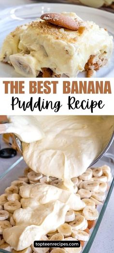 the best banana pudding recipe is made with only three ingredients and it's ready to be eaten