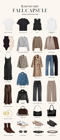 I'm sharing my Fall wardrobe staples for 2024 that I'll be wearing on repeat all season. fall capsule wardrobe, fall outfit, fall outfits, fall style, fall fashion, fall 2024, fall outfits 2024, fall look, fall outfit inspo, fall outfit inspiration, fall wardrobe essentials, fall wardrobe essential, fall wardrobe basics, fall basics, fall essentials, fall closet basic, fall closet basics, fall closet essential, fall closet essentials, staple jeans, staple denim, fall jeans, leopard print All Year Basic Capsule Wardrobe, Outfit Inspo Capsule Wardrobe, Basics For Fall Wardrobe, It Girl Capsule Wardrobe, Closet Staple Pieces, Clothing Style Guide, Casual Fall Business Outfits, Neutral Fall Wardrobe, Fall Winter 2024 Capsule Wardrobe