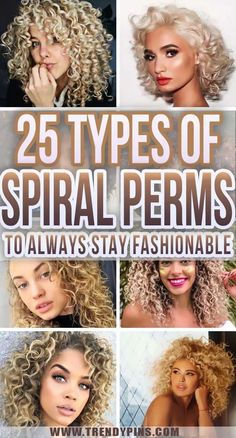 Are you ready to see the beauty of the spiral permRead more to find out what types of spiral perms there are and how to pull them off Types Of Curly Perms, Medium Spiral Perm, Long Spiral Permed Hair, Different Style Perms, Perm Sizes And Results, Cute Permed Hairstyles, Perms For Curly Hair, Perms Shoulder Length Hair, Curl Perm Types For Short Hair