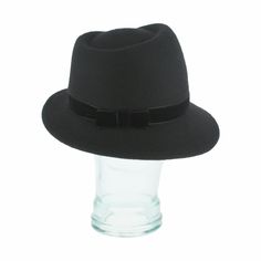 The Italian-made Belfry Zita, with its chic silhouette and charismatic allure, will make a bold statement with any ensemble. This women's trilby features an asymmetrical brim with a velvet hat band trimmed with a gold chain clasp for an elegant touch. Additionally, the inner band offers an adjustable drawstring for customizable fit, ensuring utmost comfort for day-to-day wear. With a reliable wool felt body sure to hold its shape wear after wear, don the Zita and elevate your style with distinct Classic Short Brim Hat For Workwear, Classic Brimmed Workwear Hats, Spring Classic Hats For Workwear, Classic Spring Workwear Hats, Formal Brimmed Fedora, Modern Fitted Fedora For Spring, Spring Modern Fitted Fedora, Elegant Evening Fedora, Winter Party Classic Cloche Hat