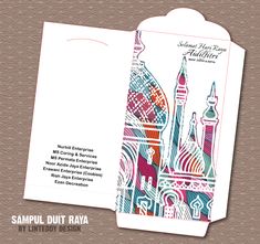 an open book with colorful architecture on the front and back cover, which reads samil dutt raya