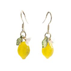 PRICES MAY VARY. Charming Fruit-Inspired Design: Adorn yourself with these delightful earrings featuring strawberry, lemon, cherry, and pomegranate fruit beads, accented by green leaves and handcrafted tiny flowers. Choose between bow studs or hooks for a cute, lightweight accessory that's perfect for daily wear or special events like strawberry festivals, themed parties, and cosplay Premium Materials: Made from 14K gold-plated copper and vibrant glass resin fruit beads, these earrings are both skin-friendly and hypoallergenic. Enjoy the beauty of these earrings without compromising on comfort or causing irritation, making them ideal for sensitive skin Thoughtful Gift for Loved Ones: These earrings make a wonderful present for friends or sisters. Whether for daily wear or special occasions Lemon Earrings, Lemon Theme, Red Charm, Jewelry Ear, Bling Earrings, Fruit Jewelry, Earrings Resin, Cute Strawberry, Cute Fruit