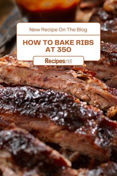 how to bake ribs at 350 with recipe on the blog by recipesist com