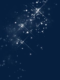 an abstract blue background with white stars and sparkles on the bottom half of it