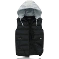 Mens Body Warmer Gilet Hoodie Hooded Contrast Hood Sleeveless Jacket New S - 4XL Waistcoat Men, Utility Vest, Mens Winter Coat, Hooded Vest, Winter Cardigan, Cotton Vest, Casual Vest, Outerwear Vest, Sleeveless Jacket