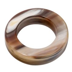 an image of a ring that is made out of wood and has brown stripes on it