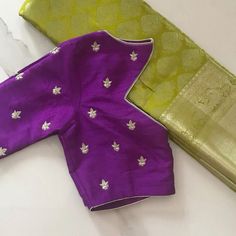 Pattu saree with simple blouse Pearl Maggam Work, Paithani Blouse Design, Aari Blouses, Saree Outfit, Paithani Blouse, Maggam Designs, Blouse Works, Boat Neck Blouse Design, Maggam Work Blouse