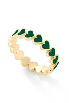 We have updated our classic 14K Yellow Gold Heart Stack Ring by allowing you to customize it! Select from our enamel color options below. Wear this ring with the rest of your Alison Lou to create the perfect stack. Don't see your size in the drop down? No worries! Just write your size in the comments section of the order or contact us. Please allow 20 business days for production and note this piece is final sale. 14K Yellow Gold, Made in New York City Organizing Hair Accessories, Alison Lou, Stack Ring, Gold Band Ring, Cute Rings, Fine Jewelry Designers, Heart Of Gold, Cute Jewelry, Gold Bands