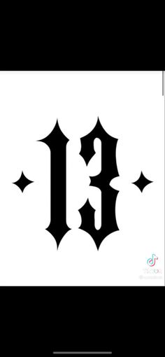 the letter i is made up of black and white letters, with stars on them