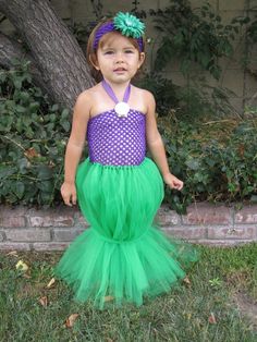 If she likes mermaids. Insta-costume! Diy Tutus, Mermaid Tutu, Halloween Idea, Mermaid Inspired, Tutu Costumes, Mermaid Costume, Ariel The Little Mermaid, Facepaint, Mermaid Party