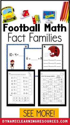 football math games for fact families Math Games Addition, Fact Families