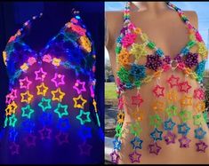 Kandi Harness, Outfit Rave, Rave Clothes, Outfit Festival, Festival Outfits Rave, Rave Clothing, Outfits Rave