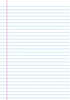 lined paper with red lines on it