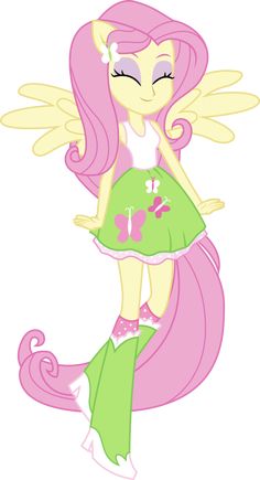 a pink and green pony with wings