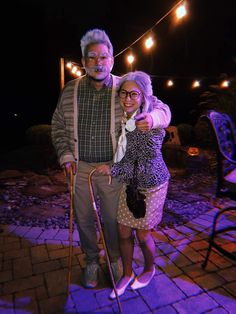 Old Man And Old Lady Costume, Old People Family Halloween Costume, Old Ppl Costumes, Elderly Couple Costume, Old Person Costume Party, Old People Group Costume, Old People Costume Ideas, Old Person Halloween Costume, Old Man Costume Men