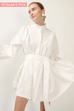 Shop Tori Piping Detail Shirt Dress at storets. Discover more bloggers approved as seen on Instagram Linen Style, Dress Shirts For Women, Fabric Belt, Button Down Dress, Trim Detail, Mode Inspiration, Contrast Trim, Piping, Designer Dresses