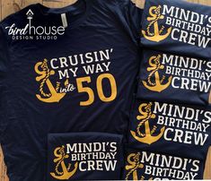 Personalized Birthday Cruise Shirt, Cute Matching Crew Tees Matching Group Squad Personalize Birthday Cruise Shirt, 50th Birthday Tshirts, Group Cruise Shirts, Custom Graphic Tees, Vacation Birthday, Birthday Cruise, Group Cruise, Vacation Tshirts, Cruise 2023