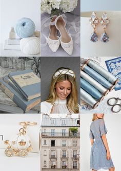 the collage shows many different types of clothing, shoes and accessories in various pictures