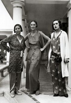 Three Women, Elsa Schiaparelli, Jean Vintage, 1920s Fashion, Moda Vintage, Vintage Glamour