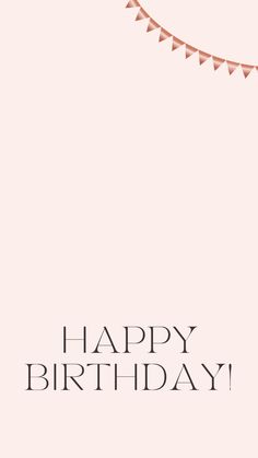 a pink birthday card with the words happy birthday on it