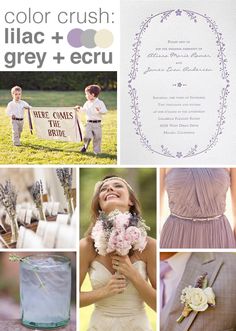 a collage of photos with flowers and other things in the background that include wedding colors