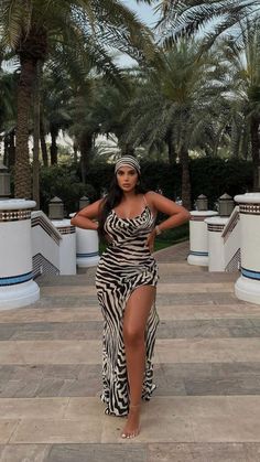 Punta Cana Outfits, Zebra Print Maxi Dress, Beach Dress Summer, Vacay Outfits, Summer Elegant, Spaghetti Strap Maxi Dress, Club Party, Vacation Outfits