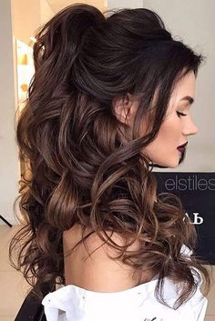 Bridesmaid Hairstyles for Brunette Girls picture1 Brunette Updos For Long Hair, Wedding Hairstyles With Hair Comb And Veil, Haft Up Haft Down Hairstyles Prom, Formal Bridal Hairstyles, Engagement Picture Hairstyles Half Up, Prom Down Hair, High Volume Wedding Hair, Wedding Hairstyles For Long Hair Strapless Dress, Wedding Hair With Volume