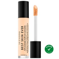 A full-coverage, liquid-cream concealer to instantly cover, conceal, and correct all over the face with a natural finish.Coverage: FullFinish: NaturalFormulation: LiquidHighlighted Ingredients: - Hyaluronic Acid: Hydrates.- Algae Extract: Anti-pollution.What Else You Need to Know: This weightless longwearing formula instantly evens out the appearance of skin without caking or drying. Enriched with algae extract and hyaluronic acid, this skin-enhancing concealer provides anti-pollution effects and up to 12-hour hydration. Concealer Sephora, Hydrating Concealer, Drugstore Concealer, Tinted Eyebrow Gel, Shape Tape Concealer, Tarte Shape Tape, How To Apply Concealer, Full Coverage Concealer, Liquid Concealer