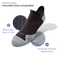 Need performance socks features in an everyday sock? The ComFits ankle style black compression socks are a perfect choice for both sneakers & dress sneakers. Breathable moisture-wicking fabric, comfortable all day compression, and ergonomic design make ComFits perfect for all day wear. Rise: Ankle Weight: Light Cushioned Great for: Sneakers & Dress Sneakers Breathable Black Training Socks, Black Breathable Training Socks, Slip-resistant Training Socks, Breathable Black Socks For Training, Black Anti-odor Running Socks, Comfortable Anti-odor Running Socks, Comfortable Anti-odor Socks For Training, Comfortable Anti-odor Functional Socks, Functional Anti-odor Comfortable Socks