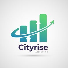 the cityrise logo is shown with an arrow pointing up to it's growth