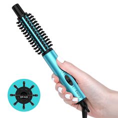 PRICES MAY VARY. 【𝟑-𝐈𝐍-𝟏 𝐅𝐔𝐍𝐂𝐓𝐈𝐎𝐍 】FARERY 3/4 inch curling iron brush preset to the optimum styling temperature of 𝟑𝟗𝟐°𝐅, which meets the styling temperature needs of most hair textures. The A.K.T ceramic barrel distributes heat evenly to prevent damage and disperse negative ions which keep hair smooth and shiny. You can create dreamy hairstyles, which can be used as straightening brush,a hair curler, and a Fluffy comb. 【𝐓𝐑𝐀𝐕𝐄𝐋𝐄𝐑’𝐒 𝐁𝐄𝐒𝐓 𝐅𝐑𝐈𝐄𝐍𝐃-𝐏𝐎𝐑𝐓𝐀𝐁𝐋𝐄 Dreamy Hairstyles, Heated Round Brush, Short Medium Hair, Brush Curling, Thermal Brush, Spring Haircuts, Perfect Messy Bun, Small Curls, Curling Brush