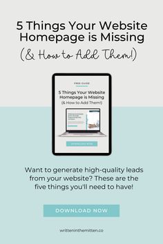 the 5 things your website homepage is missing and how to add them
