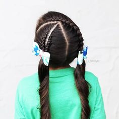 Hairstyles | Hair Ideas | Hairstyles Ideas | Braided Hair | Braided Hairstyles | Braids for Girls | Braids for Little Girls | Toddler Hairstyles | Toddler Hair Ideas | Braids Dutch Braids Into Pigtails, Braids Into Pigtails