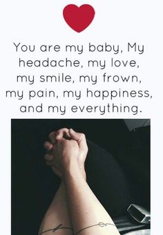 U R My Everything My Love, Quotes For Hubby, U R My Everything, Relationship Goals Quotes, Heart Touching Quotes, Love Facts