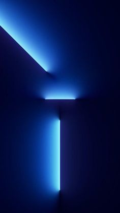 an abstract blue background with light coming from the top and bottom part of the wall