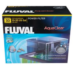 the fluval aquarium is in its box