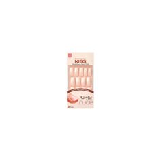 KISS Salon Acrylic Nude French Manicure Chip-Proof Smudge-Proof Ready-To-Wear Fake Nails are the easiest and quickest way to get a perfect, professional looking nude French manicure at home. Style ‘Leilani’ features medium length, oval glue-on nails with a bubble-free, flawless finish. These false nails are thinner at the cuticle for a seamless look. These DIY fake nails have the look and strength of salon acrylic nails, but they glue-on in minutes and require no curing lights. Acrylic-infused t Nude French Manicure, Salon Acrylic Nails, French Manicure At Home, Diy Fake Nails, Pink Gel Nails, Kiss Nails, Manicure At Home, Home Style, Nail Kit