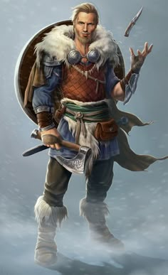 Rpg Character Art Male, Viking Character Art, Male Viking, Viking Warrior Art, Viking Male, Pathfinder Rpg Characters, Character Art Male, Rpg Character Art, Viking Character