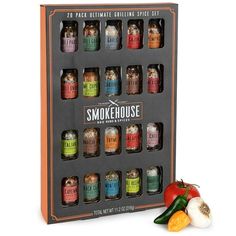 the smokehouse gift set includes six different types of spices