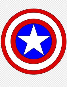 the captain's shield logo is shown in red, white and blue with a star on