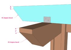 an image of a wooden table with instructions on how to build it