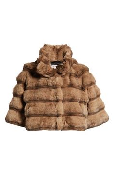 Add a pop of plush to a night out look or elevate an everyday one with a swingy bolero jacket crafted in luxe faux fur. 18" length (size Medium) Front snap closure Stand collar Lined 100% polyester faux fur Dry clean Imported Chic Brown Faux Fur Coat, Faux Fur Bolero, Fur Bolero, Suede Jacket Women, Fur Leather Jacket, Et Ochs, Faux Suede Jacket, Bolero Jacket, Favorite Daughter