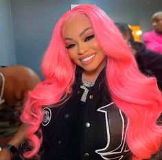 Long Human Hair Wigs, Pink Dye, Blonde Lace Front Wigs, Frontal Hairstyles, Pink Wig, Red Wigs, Wigs For Sale, Hair Color Pink, Black Wig