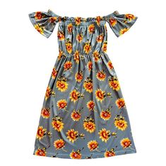 This showstopper is back, better than ever and you don't want to pass it up this time around! Soft fabric, an adorable tie belt and snaps down the back, this one is a must! Sunflower Dress, Cold Shoulder Maxi Dress, Matching Clothes, Gray Skirt, Toddler Fashion, Tie Belt, Matching Outfits, Top Trends, Leotards