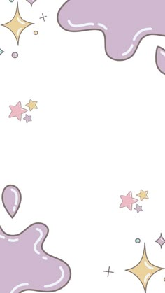 an image of purple liquid and stars on white background with space in the middle for text